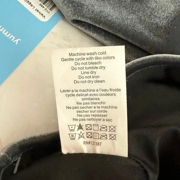 Yummie Velvet Shaping Leggings Size XL Asphalt Rear Lifting High Waist - Picture 10 of 10